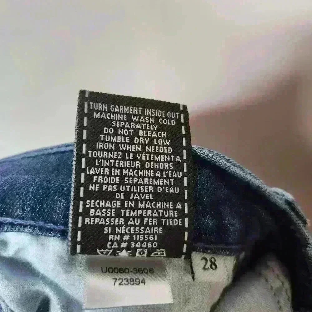 7 for all mankind women's medium wash low rise bootcut jeans size 28 - Picture 9 of 9